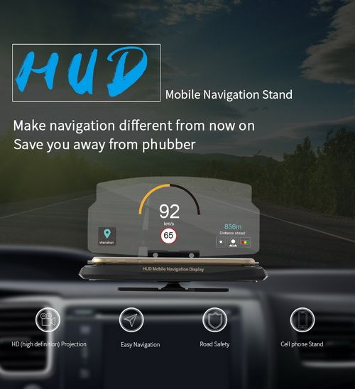 Universal smartphone navigation head up display holder gps hud