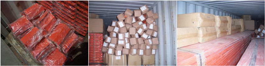 Push back pallet racking for warehouse storage