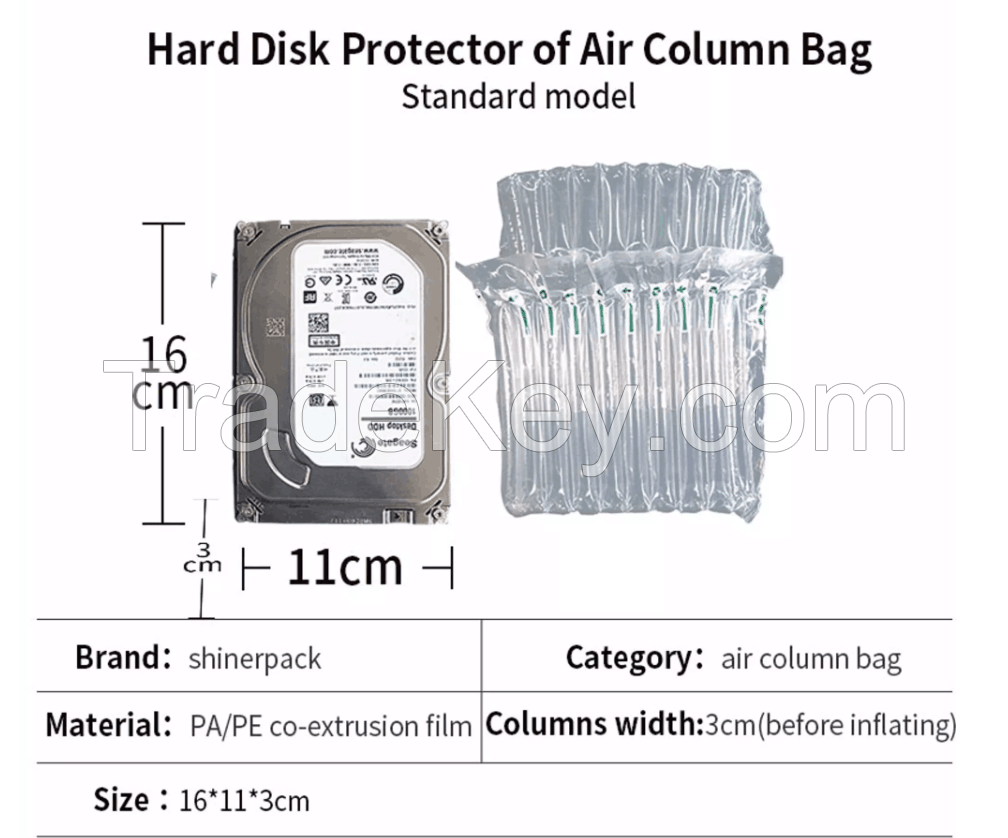 Shockproof Hard Disk Protector of Air Column Bag Air Cushion Packing Material of China Supplier