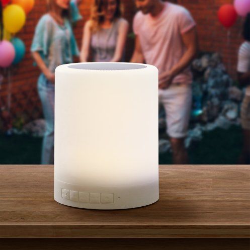 Gradient Color Bluetooth Speaker Mini Bulb LED Light Christmas Gift