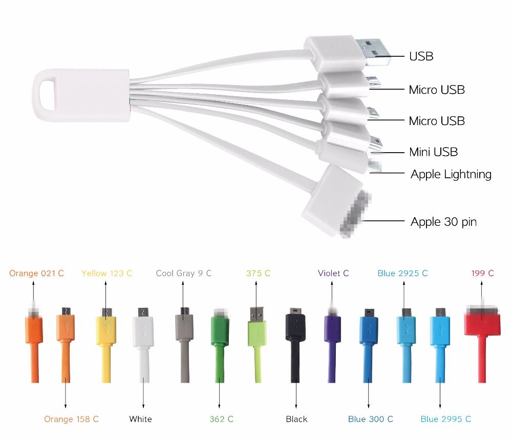 Custom Styles All In One Charging Cables