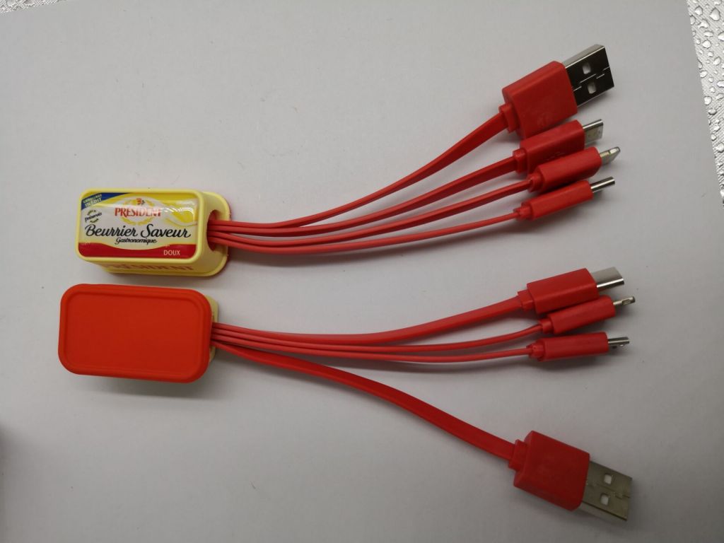Multi Cell Phone Red Charging Cables