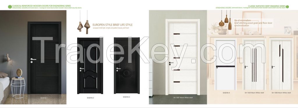 interior wooden doors/ steel doors and exterior steel doors