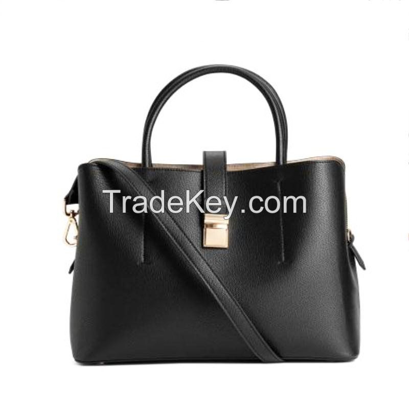 China Factory Faux Leather Fashionable Women Handbag Sales