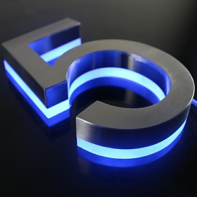 Programmable 3d Led Sign Number Letter Sign Flat Laser Cut 3D Acrylic Letters