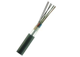 Armored Single Mode Fiber Optic Cable , GYTA Outdoor Armored Fiber Optic Cable