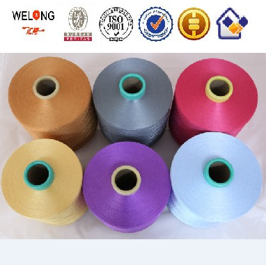 Newest product 400D/96F dope dyed polyester yarn DTY,semi-dull