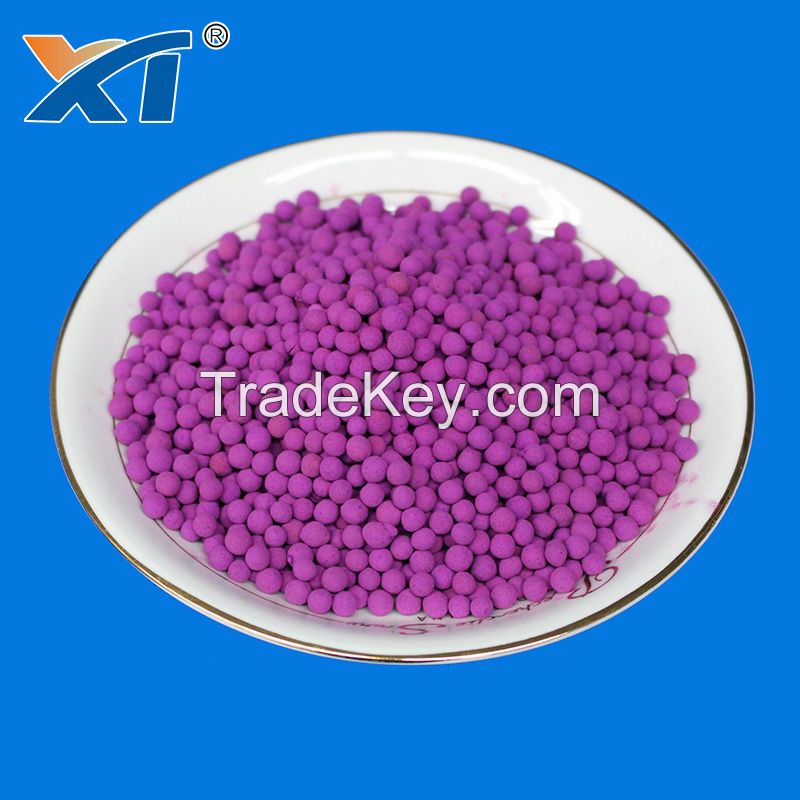 Potassium Permanganate Activated Alumina KMnO4 high adsorption capacity for ethylene absorber