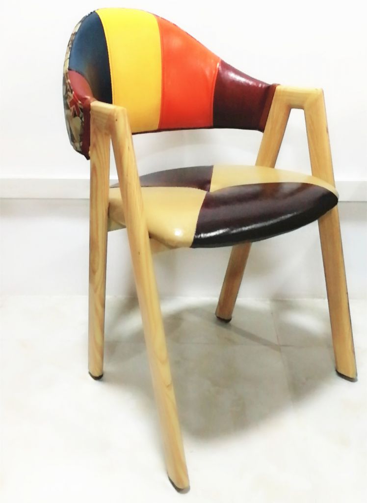 Retro Iron Art A Chair With Armrest/ PU Cushion For Restaurant /Hotel / Living Room/ Cafe Shop Etc Place