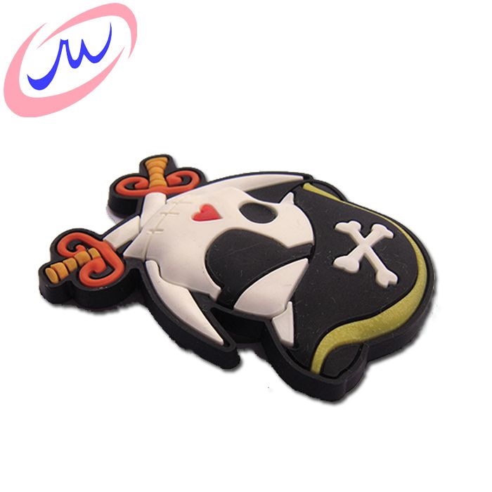 Custom magnet pirate shape pvc fridge magnet for promotion