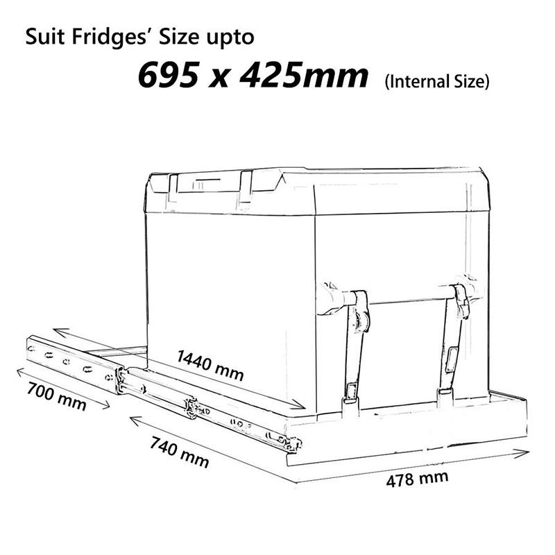 Monster4WD 4X4 FRIDGE SLIDE