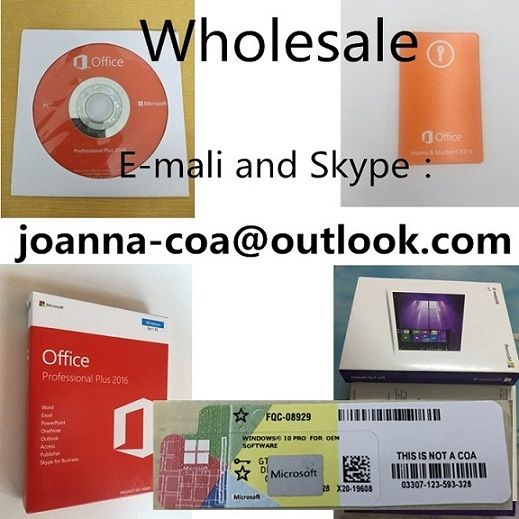 100% Genuine 32/64 Bits W10 PRO OEM Key Coa Sticker