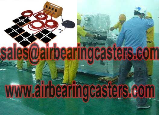  Air bearing load movers with four or six air modules