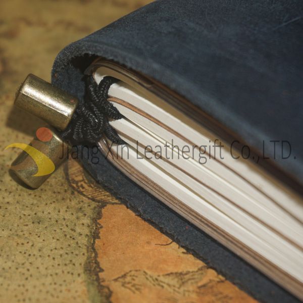 Handmade Refillable leather notebook with Brass for Leather Gift