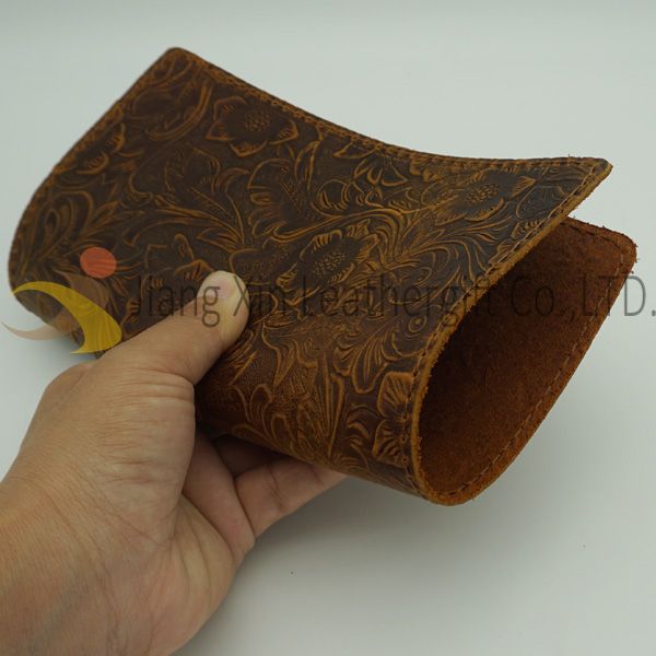 Genuine Leather Mouse Pad with Double Sided with stitching