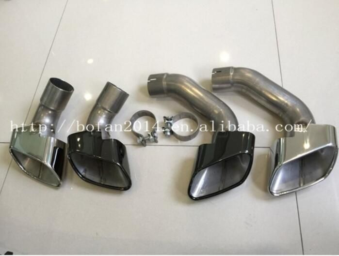 High quality X6 F16 Exhaust tail pipe Auto car Retrofit Tail Pipe with rear diffuser for BMW X6 F16