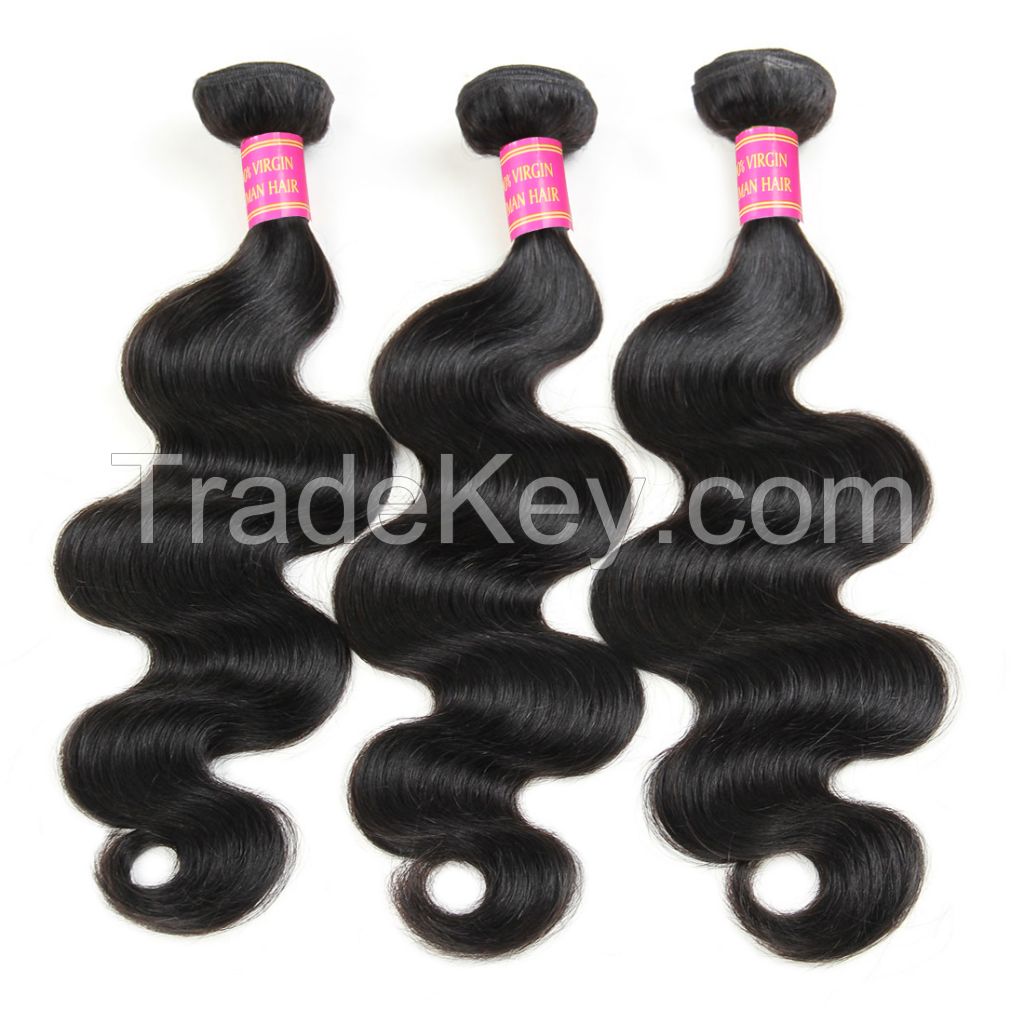 Brazilian Body Wave Virgin Human Hair 3 Bundles