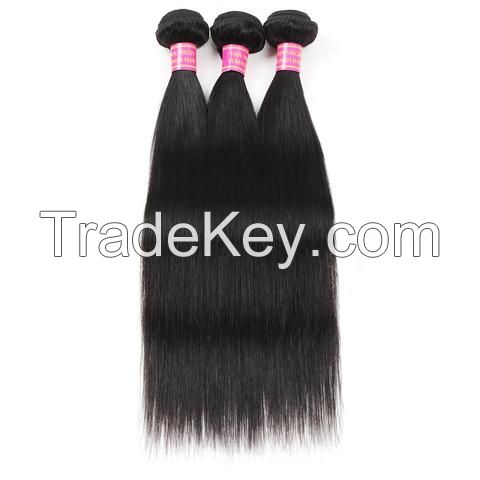 Brazilian Virgin Straight Human Hair 3 Bundles