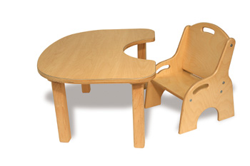 wooden baby chair