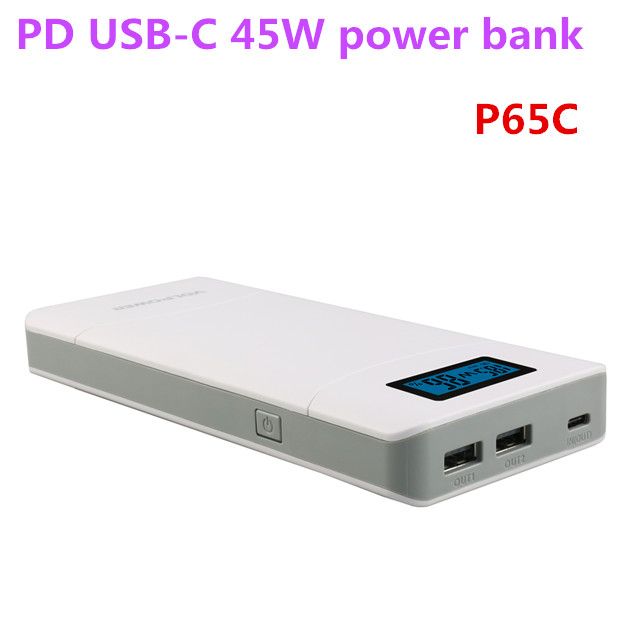 2018 new trend P65C type c mobile laptop power bank 20000mah with QC3.0 PD for new macbook pro 15"