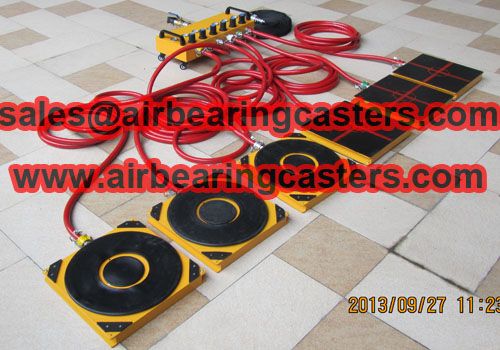 Air casters rigging systems details with pictures 