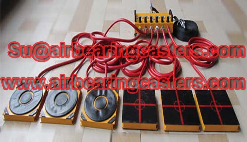 Air bearing casters 60 tons capacity