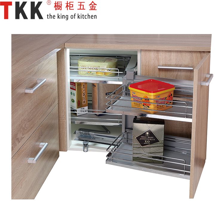 Full Extension Anti-slip Board Magic Corner Kitchen Cabinet Corner