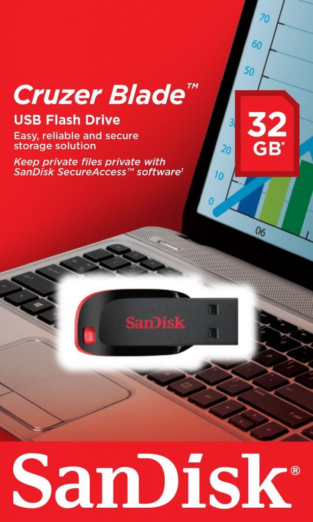 Sandisk Cruzer Blade 32GB USB Flash Drive