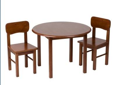 wood children table