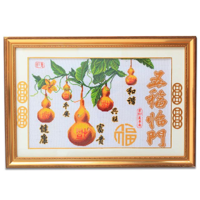 Home decoration & gifts Chinese pure handwork cross stitch