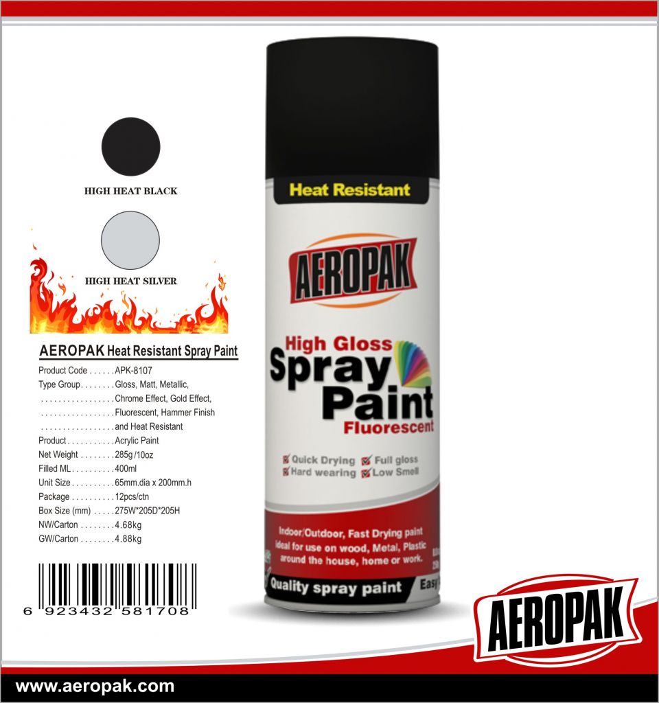 AEROPAK Hot Sales Fast Dry High Gloss All Purpose Spray Paint for Coating