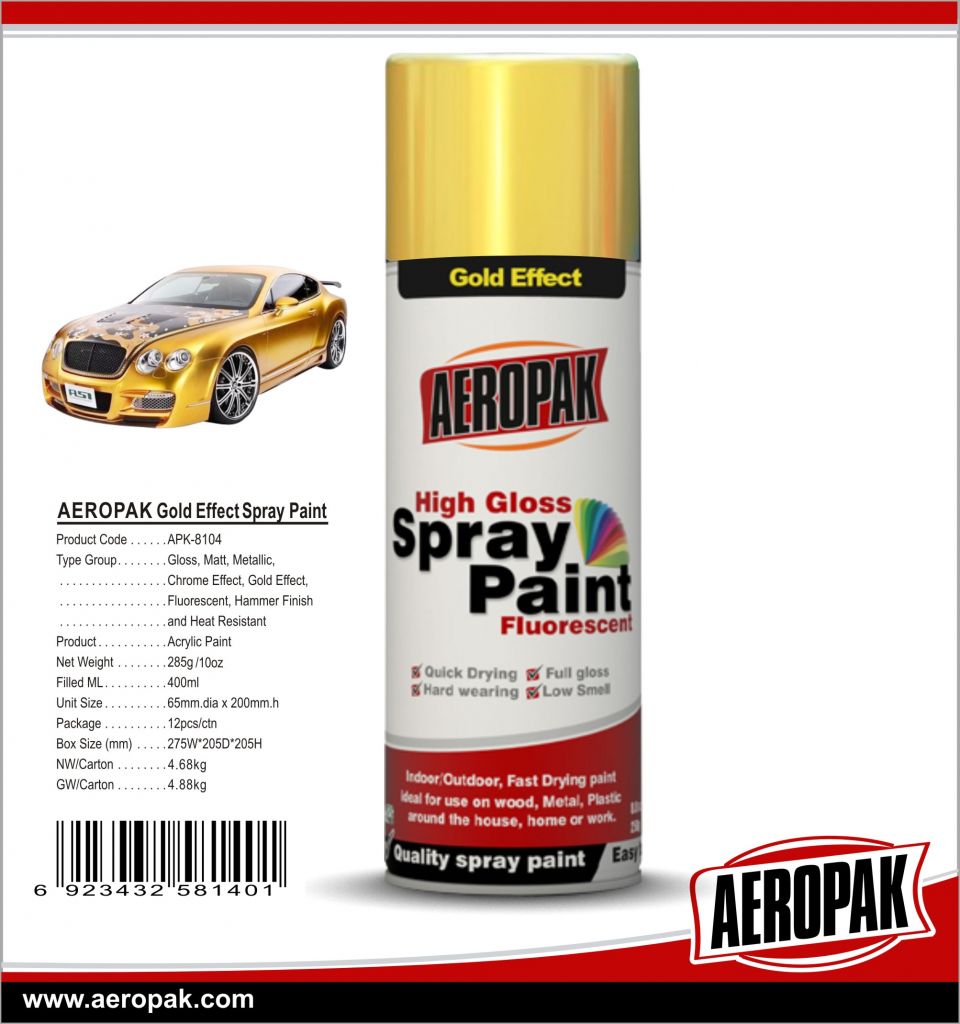 AEROPAK Hot Sales Fast Dry High Gloss All Purpose Spray Paint for Coating