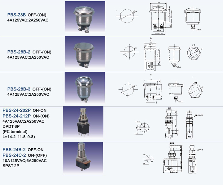 toggle switch, push button swith, micro switch, automobile switch etc