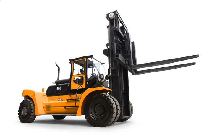 Equipmax 13.0-48.0ton heavy duty Diesel Forklift Truck with closed cabin with air conditioner
