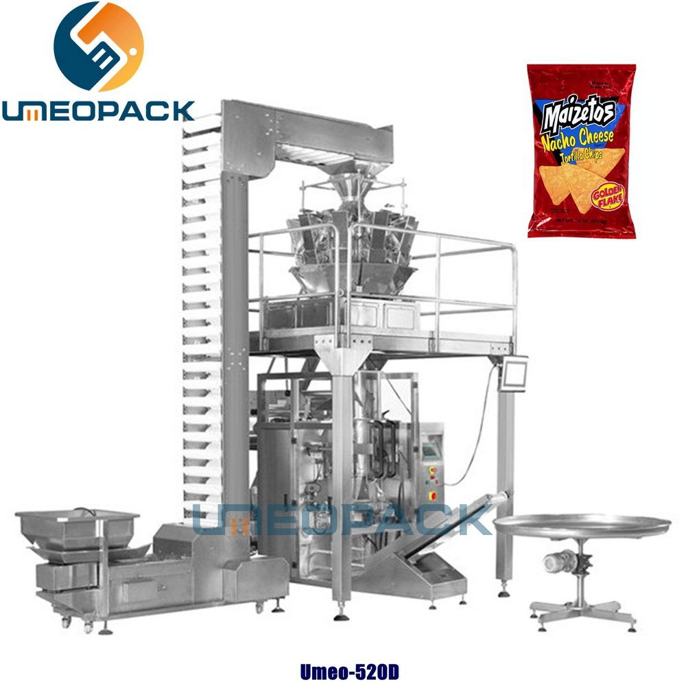 automatic chips snack packing machine 