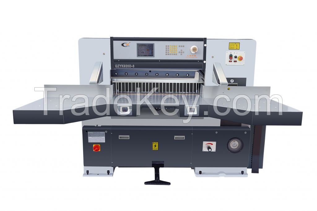 QZYK920D-8 Program control double hydraulic Paper Cutting Machine With Double Guide(with spare parts)