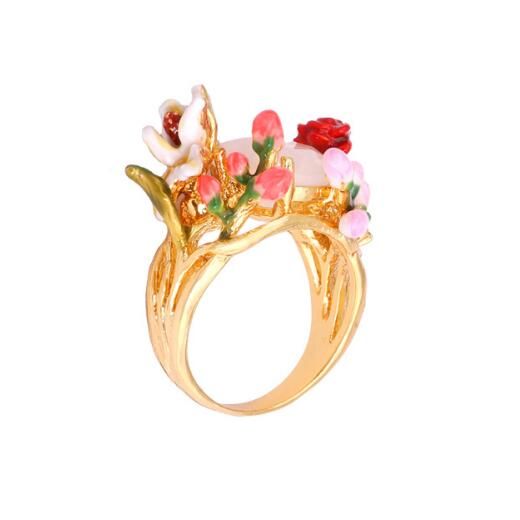 Statement Flower Shape Women's Finger Rings