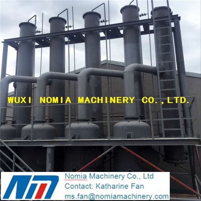 multiple effect evaporator for waste water treatment, desalination, juice concentrate, sugar, syrup, dairy product