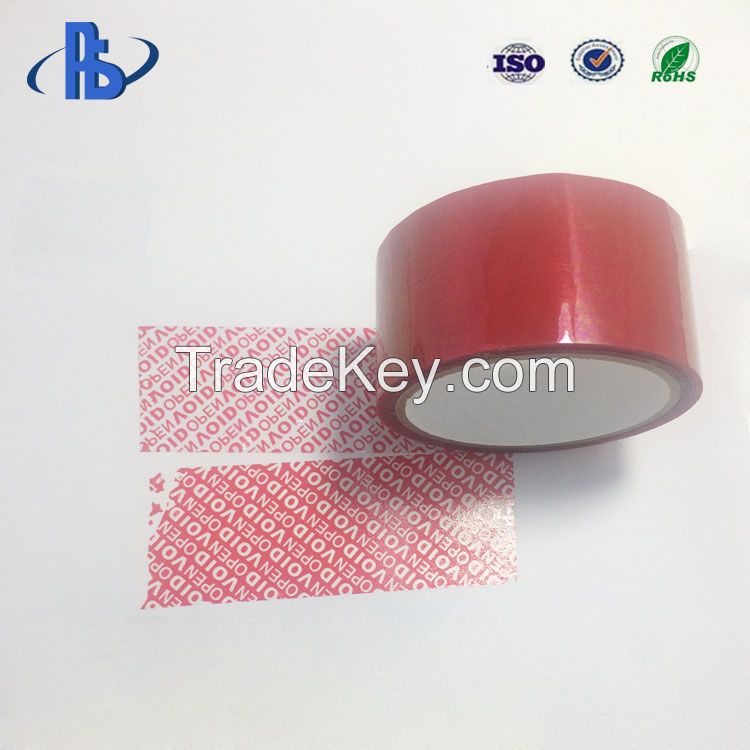 Hot sale Tamper evident security void tape for carton packing