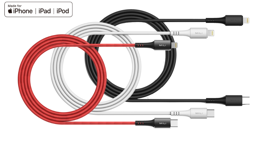 Braided/PVC type-C to Lightning Cable