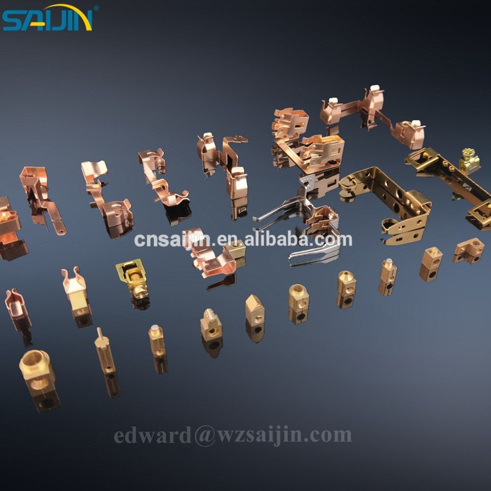 Brass Copper phosphor bronze contact stamping metal parts for Power Plug Socket