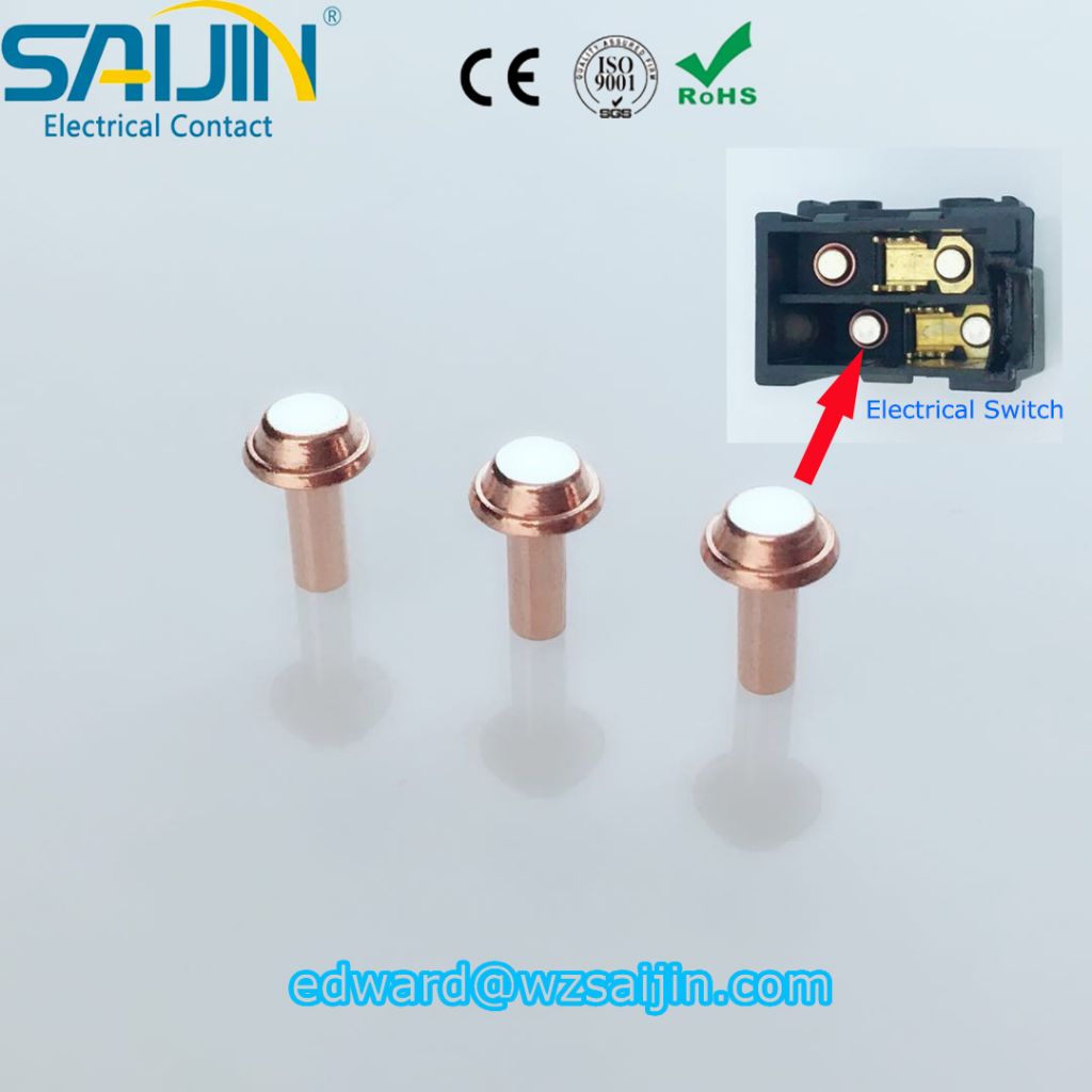 electrical composite/bimetal contact silver rivet ex-factory