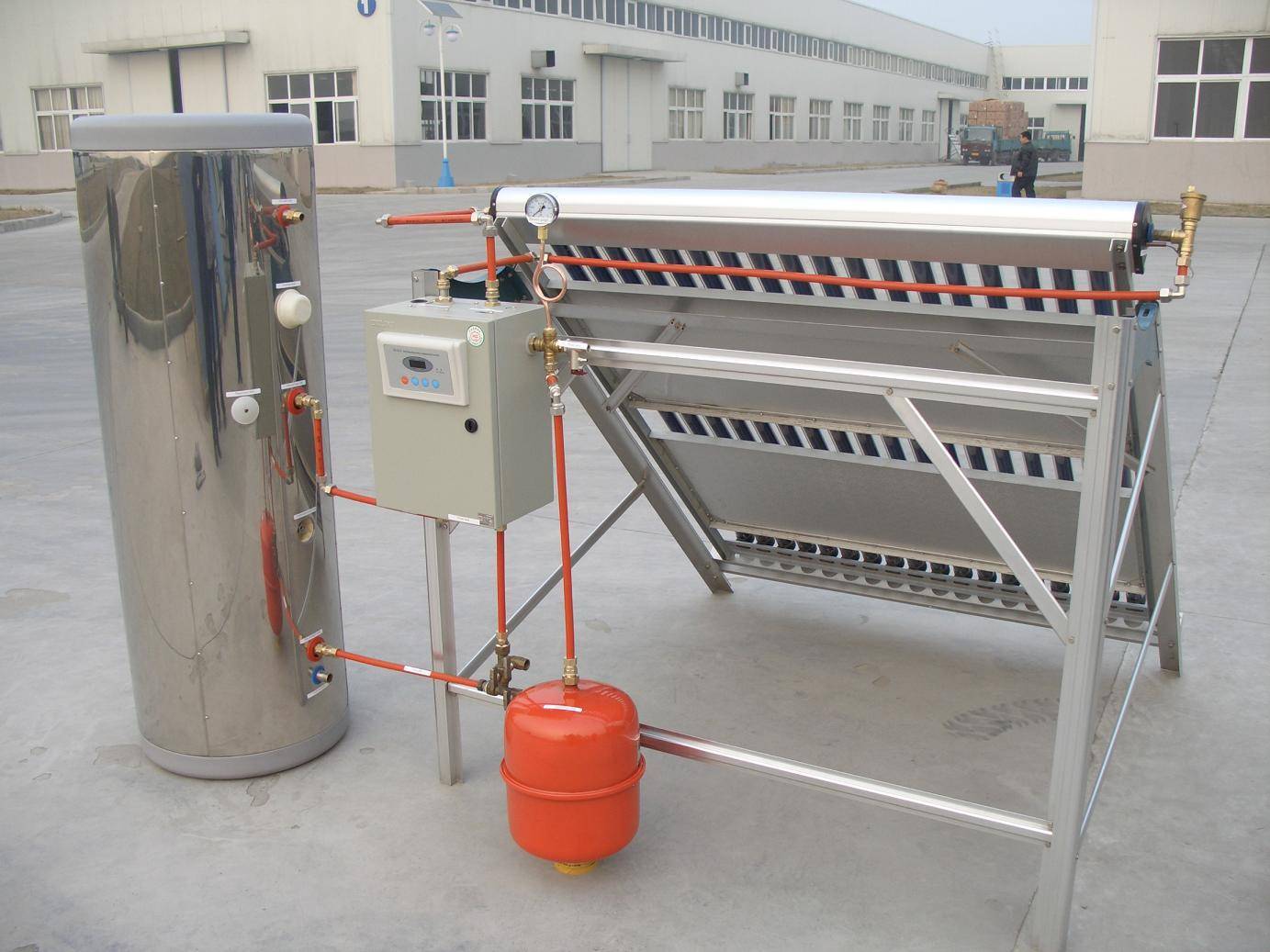 solar water heater(split heat pipe panel and U-pipe collector)