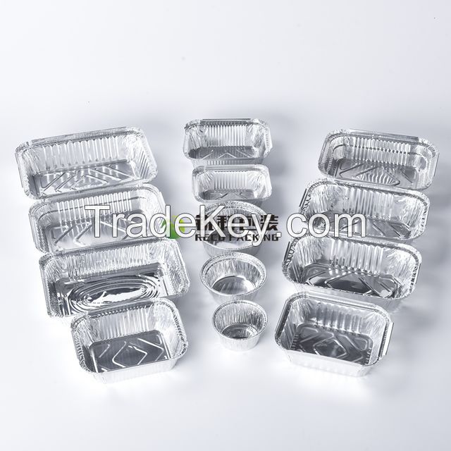 Rectangular Aluminum foil Containers for Takeaway