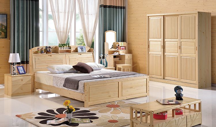 Danbach Adjustable Height Wholesale Solid Wood Bed Factory Direct Kids Bedroom Furniture