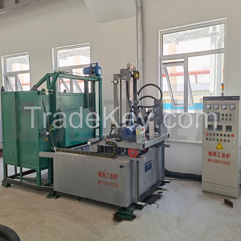 Experimental forklift type rapid quenching furnace,quenching tank,quench tank,hardening tank,quench tank,water quenching tank,oil quenching tank