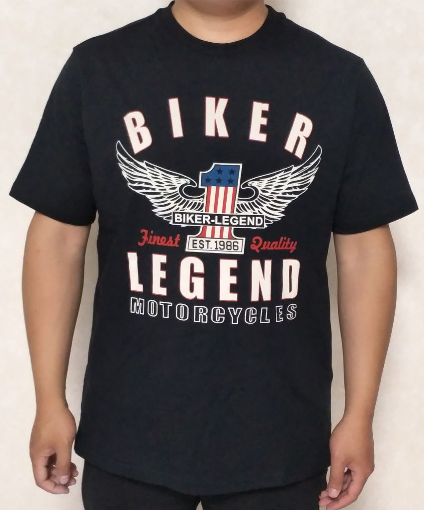harley biker legend wings motorcycles men's t-shirts 20FM-99867