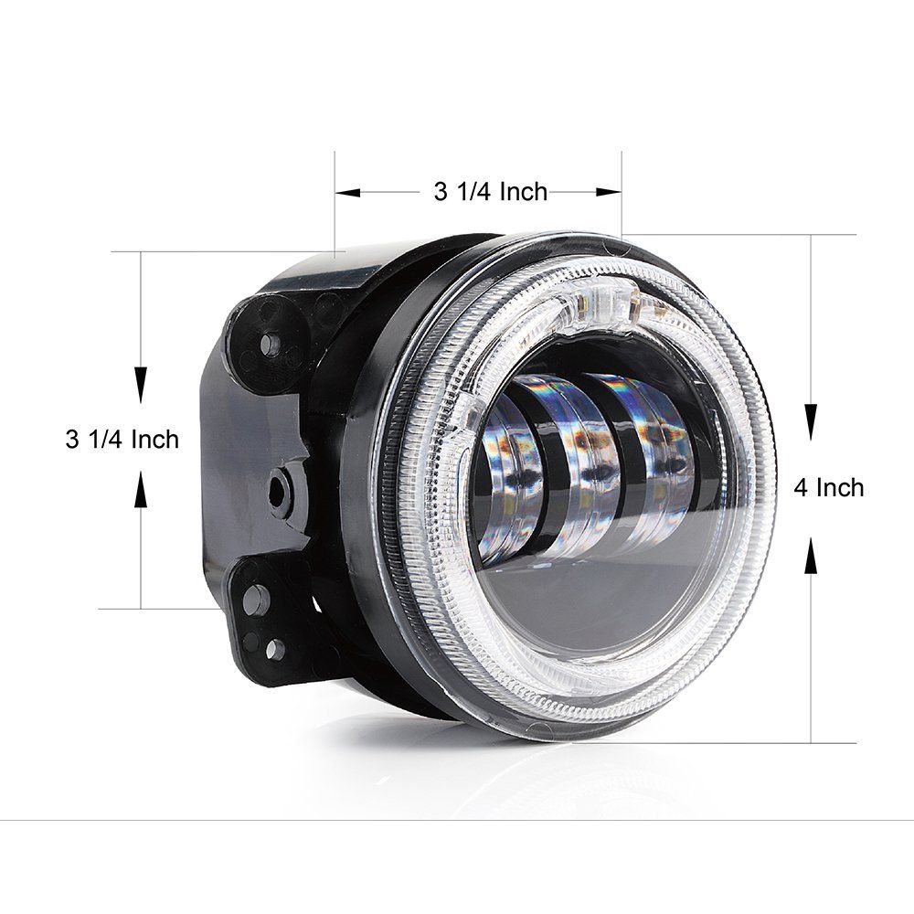 7inch RGB 90W led headlight 4inch 30w fog lamp for Jeep APP music controlled