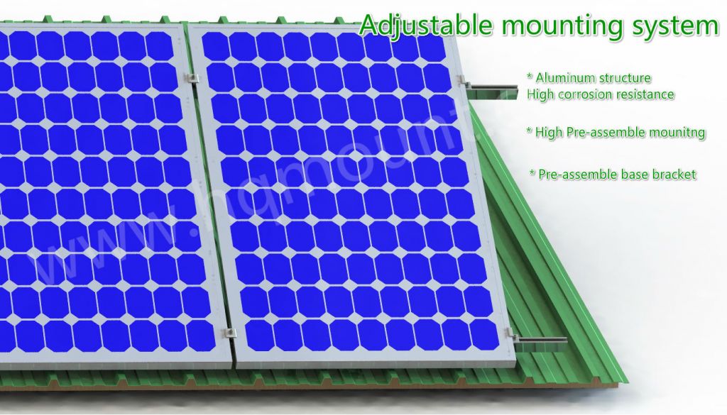 Adjustable solar mounting structure system