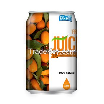 Kumquat juice in 330ml can from Vietnam supplier